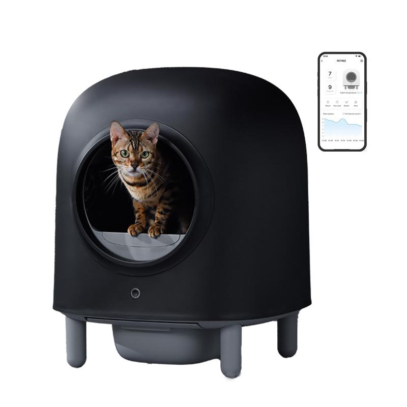 New Automatic Cat Litter Box Petree Cat Smart Toilet APP Remote Control Intelligent Self-cleaning Electronic Pet Toilet