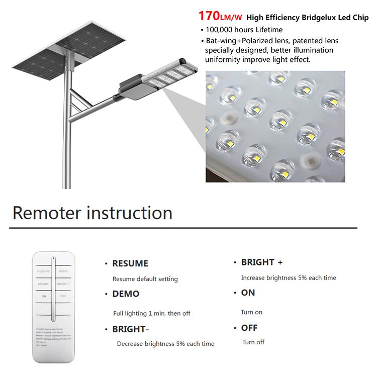Cheap outdoor industrial ip67 30w 60w 80w split all in two solar street light price with pole