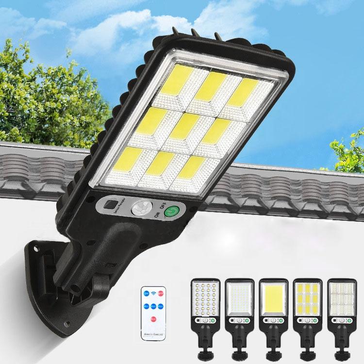 Super Bright Led Light Remote Control PIR Motion Sensor Outdoor Solar Wall Light Solar Street Light