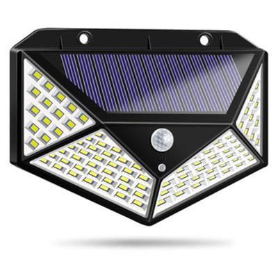 Custom Solar Powered Wall Light with Motion Sensor 100 LED Waterproof Motion Sensor Solar Wall Garden Lights