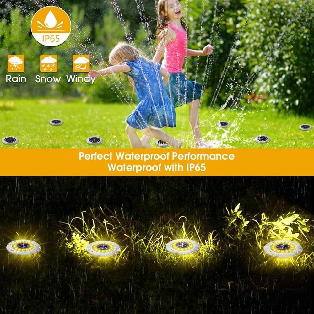 Solar Lights For Outdoor Garden Led Landscape Light / Pathway Lights, Bright White, Waterproof,Stainless Steel
