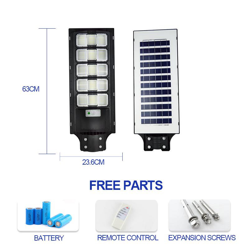 1800w 3600w All in one integrated ip65 smd led outdoor solar street light